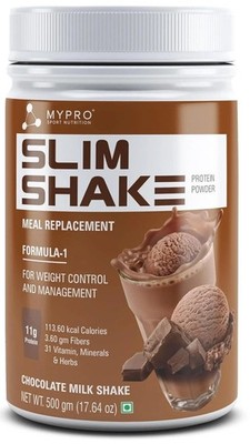 Mypro Sport Nutrition Slim Shake Proteinpulver, Zuckerfrei, Schokolade 500gm
