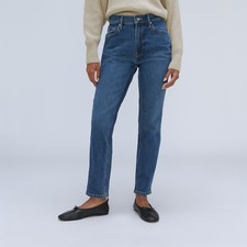 Everlane The Cheeky Jean Medium Wash Blue High Rise Straight Leg Denim 29R
