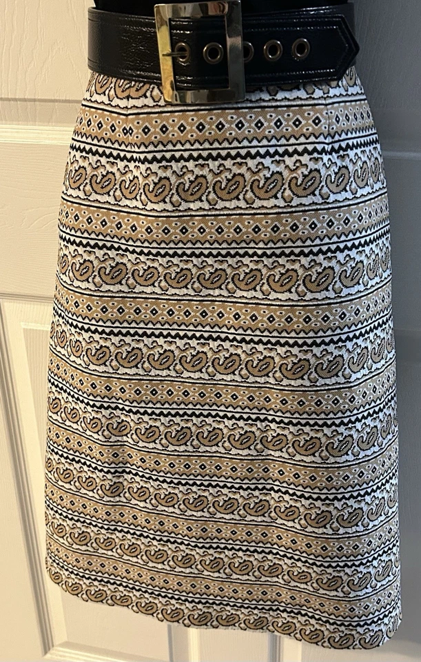 Vintage 60s Mod Bleeker Street Jacket Dress Set Geometric Structured Retro Union - Image 4 of 4