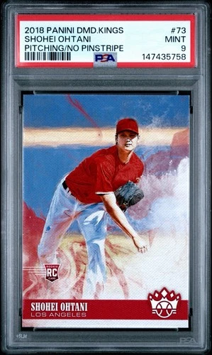 2018 Panini Diamond Kings - Shohei Ohtani #73 Pitching No Pinstripe (RC) PSA 9