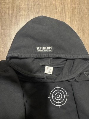 Black Vetements AW17 Eleven Inch Gun Club Hoodie Size XS | eBay