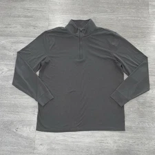 Normal Brand Sweater Adult Large Gray Quarter Zip Pullover Stretch Casual Golf