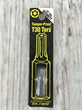 Torx T30 Tamper Proof Screw Driver Drill Bit Made in USA # 86787
