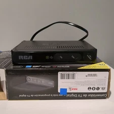 RCA Digital-to-Analog TV Converter Box DTV Tuner NO REMOTE w/ Power Cable 