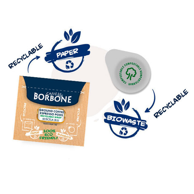 Borbone ESE Italian Espresso 50 Coffee Pods-The real traditional ITALIAN Coffee
