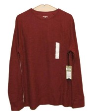Goodfellow  Co Men's Medium Burgundy Long Sleeve Standard Fit Sweater