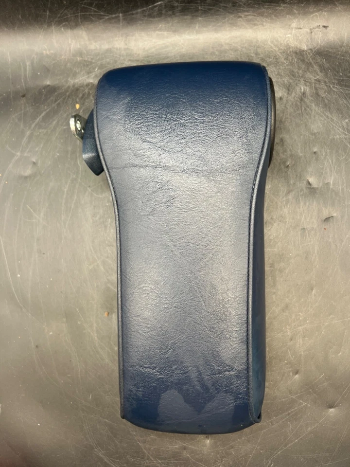 Mercedes-Benz 300d 240d w123 1986-1995 cuero reposabrazos abatible azul Foto 3 de 4