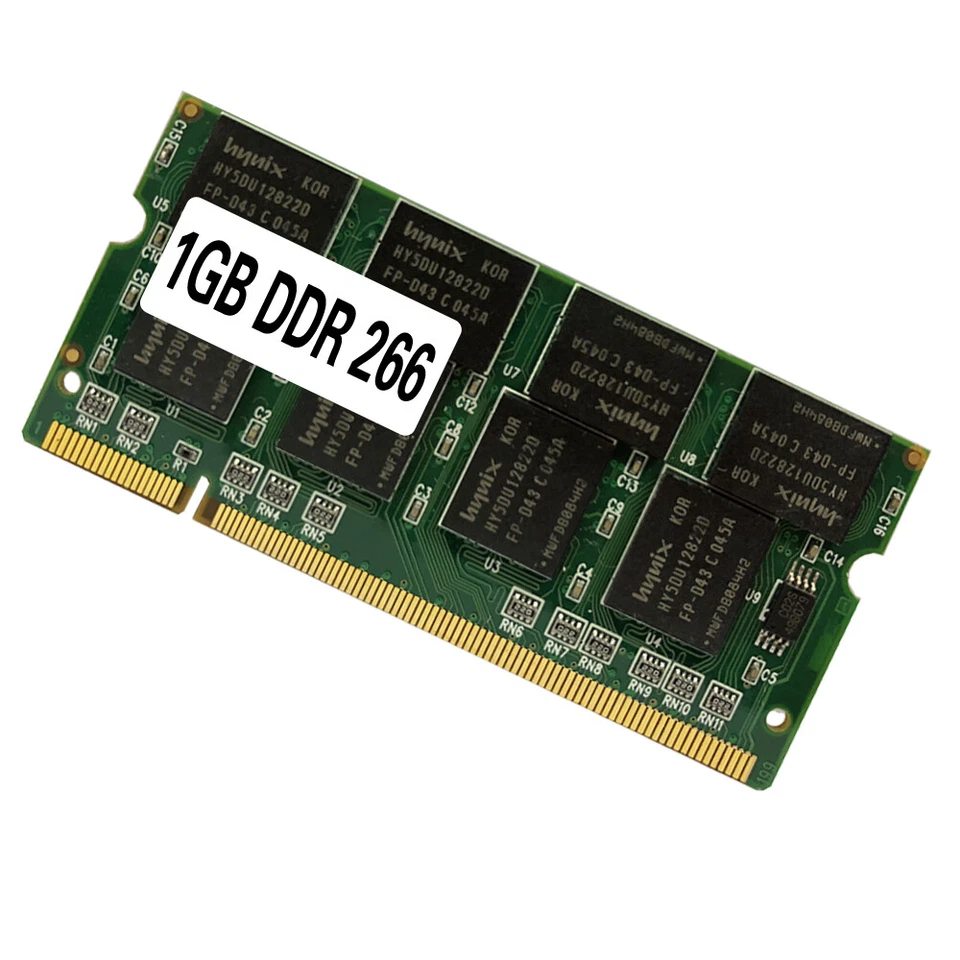 Laptop Memory Ram SO-DIMM DDR1 PC 2100 / DDR 266 MHz 1GB 200PINS For Notebook   - Image 3 of 4