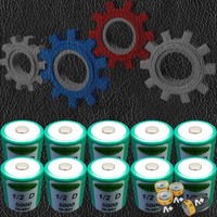 10 Pcs 1/2 D 5000 Mah 1.2 Volt Rechargeable Battery Flat Top Nimh Energy 10 Pcs 1/2 D 5000 Mah 1.2 Volt Rechargeable Battery Flat Top Nimh Energy