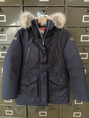 Napapijri Winterjacke Jacke Kaputze Fell Dick Dunkelblau Warm