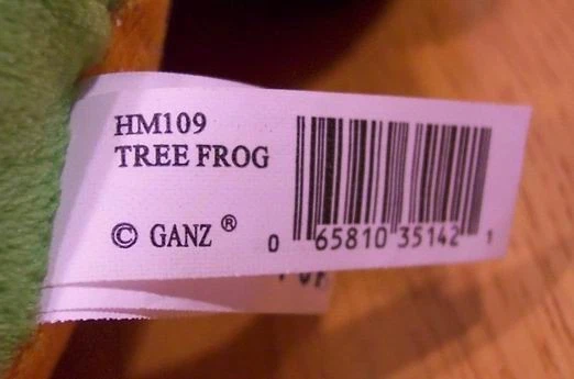 NICE!! GANZ TREE FROG 7" Plush Stuffed Animal Webkinz  - Image 3 of 4