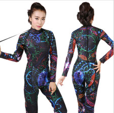 New Women 3mm Neoprene Long Sleeved Dive Suit Scuba Diving Jump Surf Wetsuits