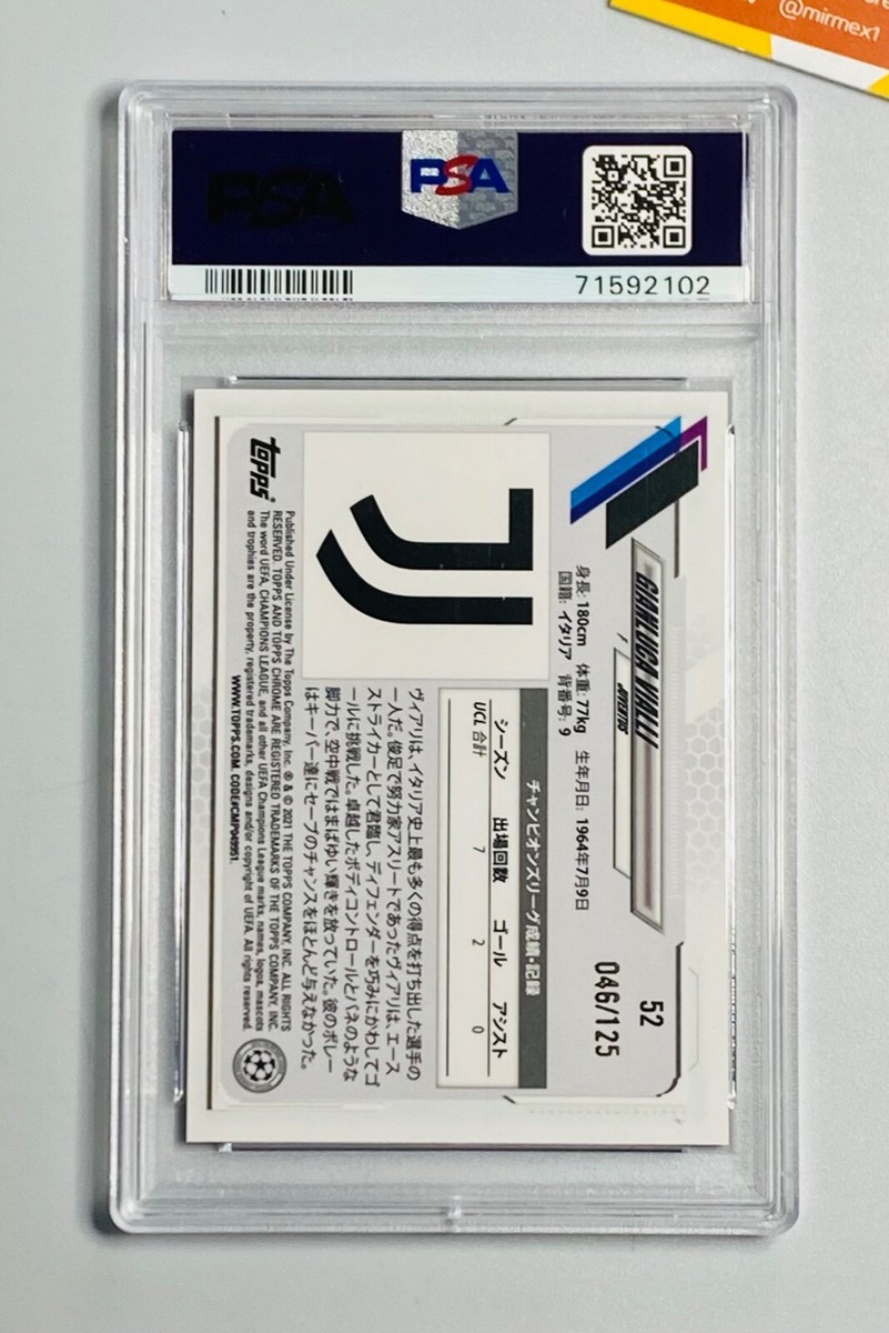 Topps Chrome PSA 9 Gianluca Vialli Fuchsia Refractor /125 Japanese