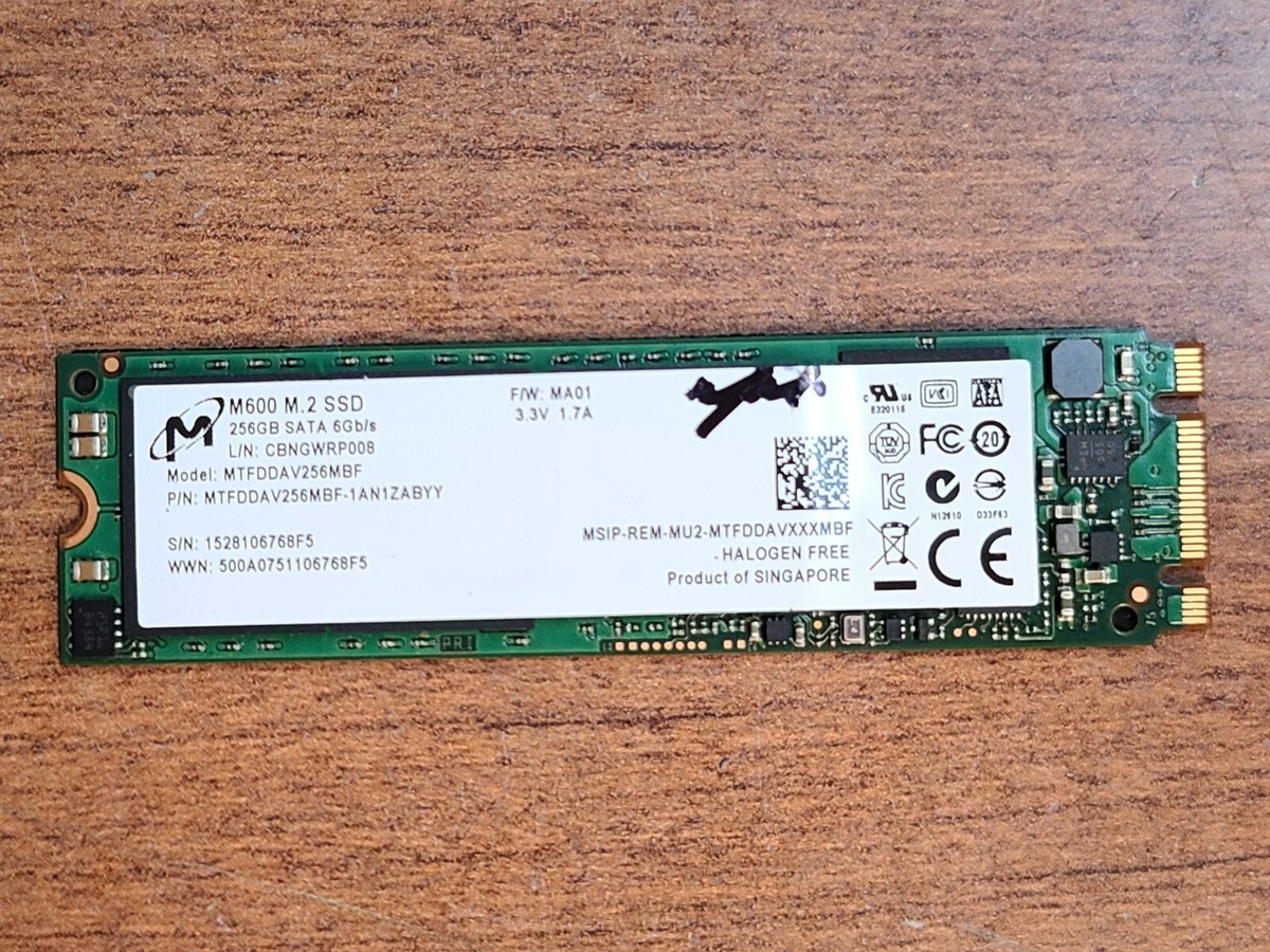 Micron M600 256gb SATA III SSD M.2 2260 for sale online | eBay