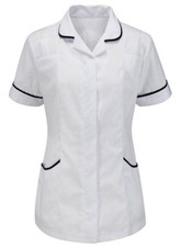 Ladies Healthcare Tunic Short Sleeve Medical Nursing Uniform Work Top Carer