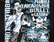 Yujiro Takahashi Signed 11x14 Photo BAS COA5 Bullet Club New Japan Pro Wrestling