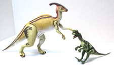 JURASSIC PARK / WORLD - ACTION FIGURES LOT DILOPHOSAURS  PARASAUROLOPHUS
