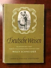 Deutsche Weisen: Beautiful Vintage German Folklore Songbook for Piano  