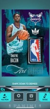 Panini Dunk Digital 2018 CourtKing Dwayne Bacon Logoman Laundry Tag 🔥🔥 *READ*