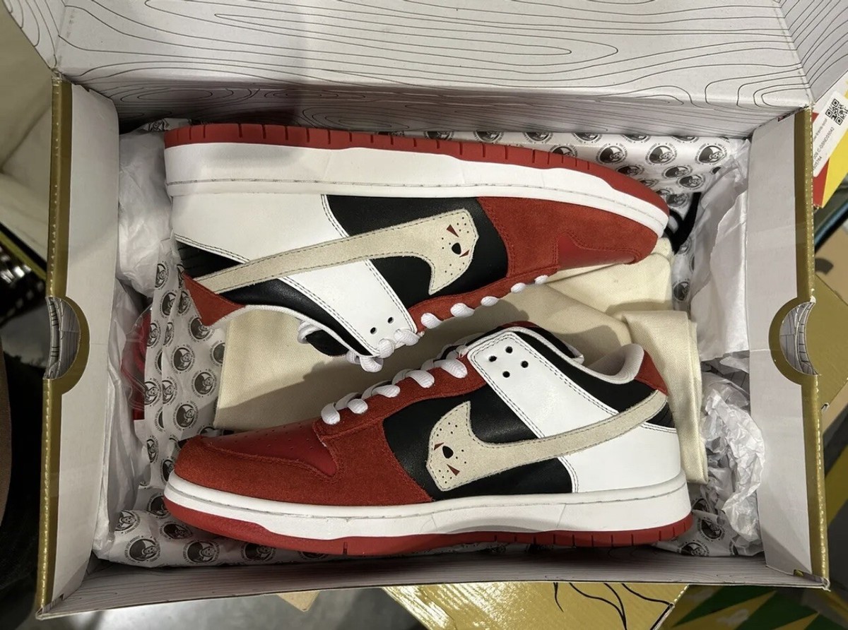 Size 7 - Nike Dunk Low SB Custom x Warren Lotas Jason Voorhees | eBay