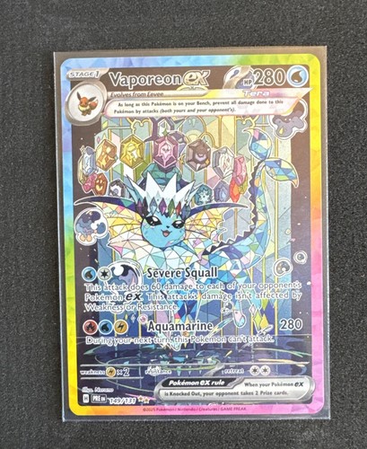Vaporeon Ex Special Illustration Rare SIR 149/131 Prismatic Evolutions NM