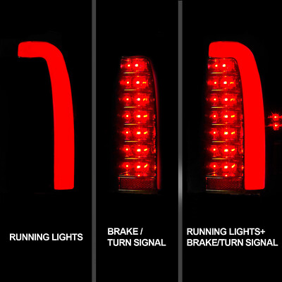 Set Of Pair Black Clear C-Bar LED Taillights For 1995-2000 Toyota Tacoma 2WD 4WD - Foto 10