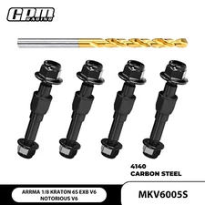 GPM Carbon Steel Shock Tower Stand Off Kit ARRMA 1/8 Kraton EXB V6 Notorious V6