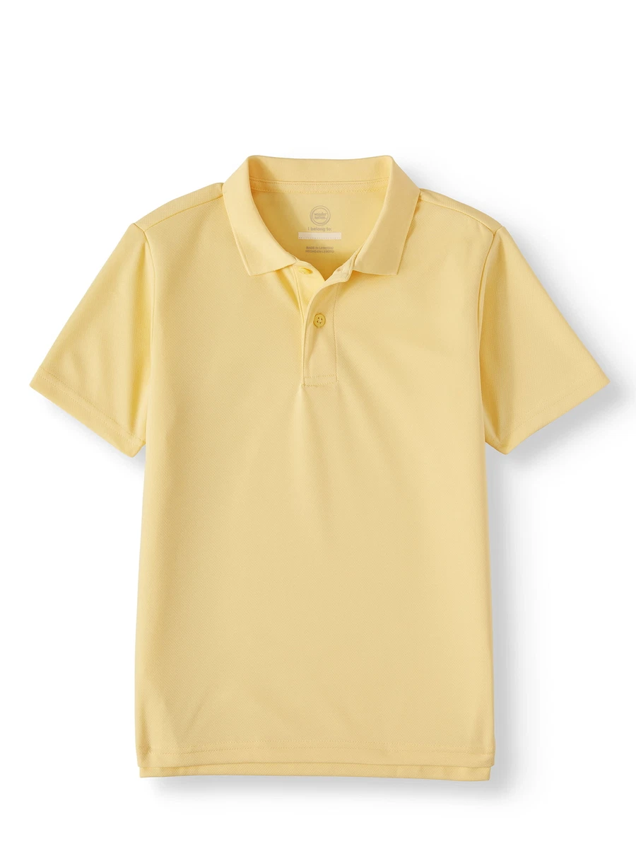 toddler boy yellow uniform shirts