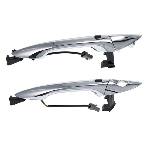 Set 2 FRONT LH+RH Door Handle Outer Chrome W/Sensor for Hyundai Elantra MD 11-15 - Picture 3 of 4