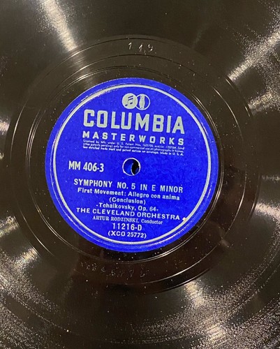 RODZINSKI, TCHAIKOVSKY Symphony #5 in E Minor Cleve. Orch 1940s 5 Rec. 78s M-406 - Picture 10 of 24