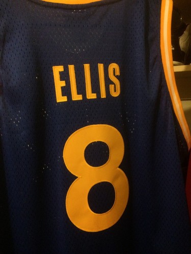 Monta Ellis Golden State Warriors NBA Throwback Jersey Men L Curry Durant Hwc #8 - Picture 2 of 10