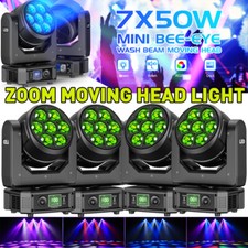 350W RGBW 7LED Zoom Moving Head Beam Light Stage Light DMX512 for DJ Party BAR