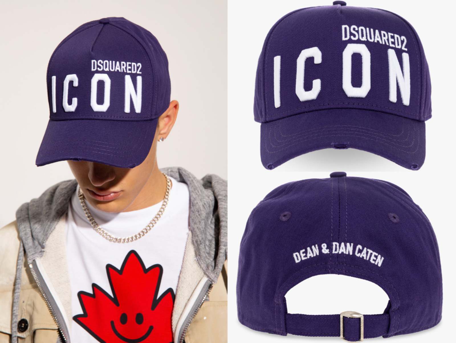 Dsquared2 Be Icon Baseball Cap Hat New Bnwt