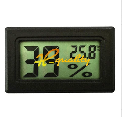 GCSUPERMARKET Mini Digital LCD Indoor Temperature Humidity Meter Thermometer Hygrometer A2TS