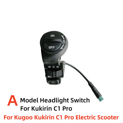 Headlight Turn Horn switch for Kugoo Kukirin C1 Pro Electric Scooter（Model A）