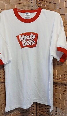 Vtg 90s  Advertising T-shirt. Meaty Bone. Meaty Satisfaction   XL