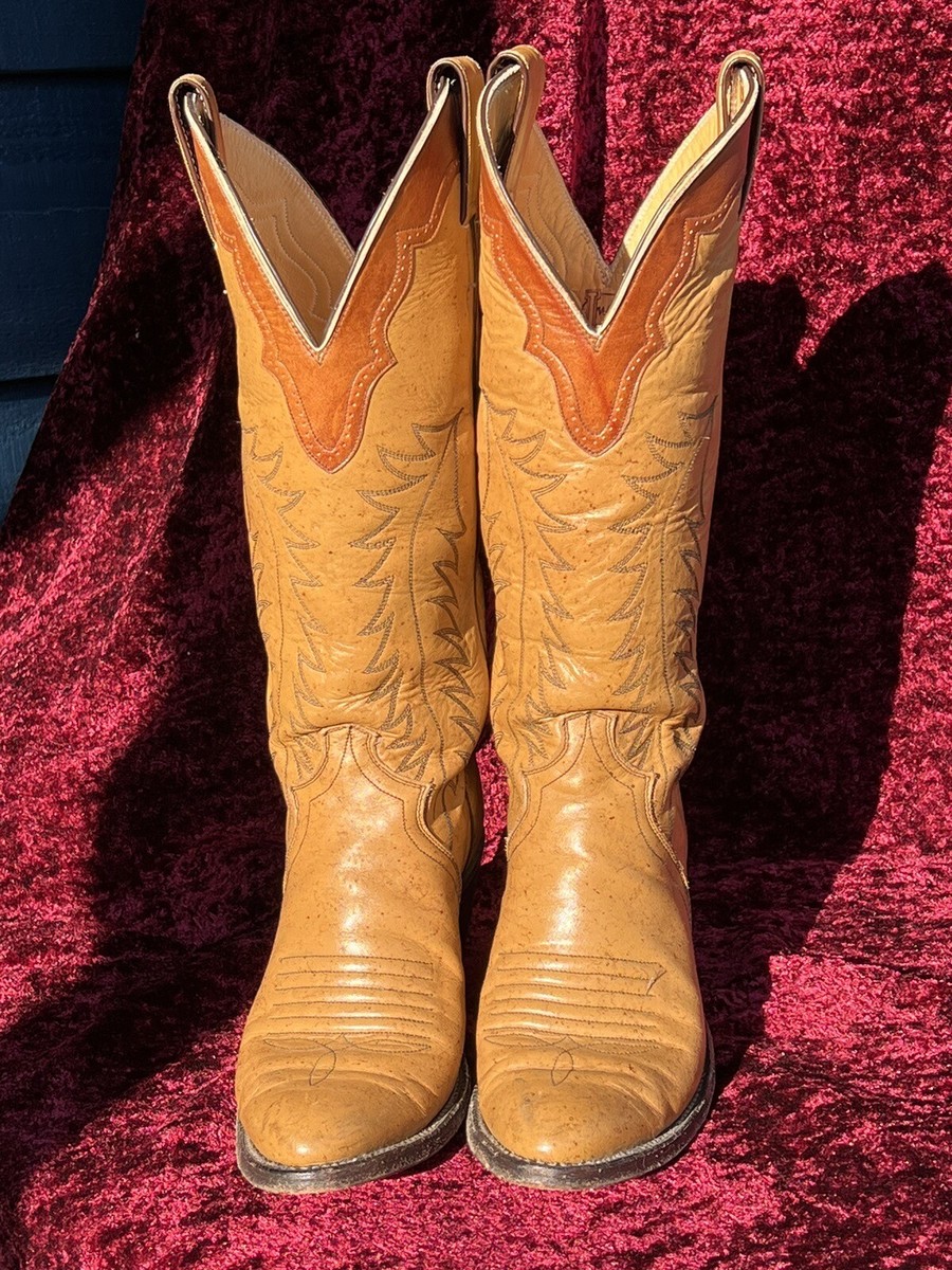 Vintage Cowboy boots 1960s Justin Western Leather Women Size 6.5