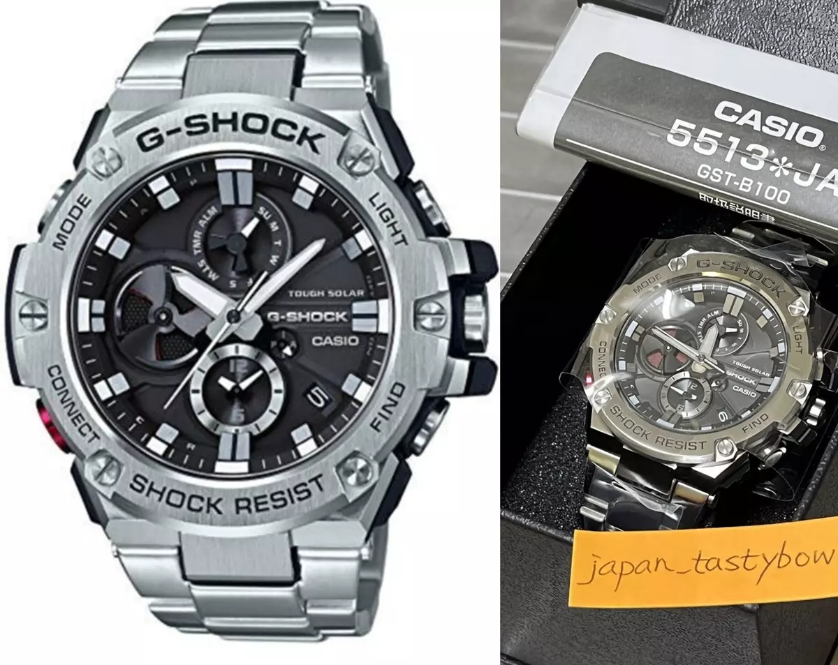 CASIO G-SHOCK G-STEEL GST-B100D-1AJF Smartphone Link Model Men's Watch New