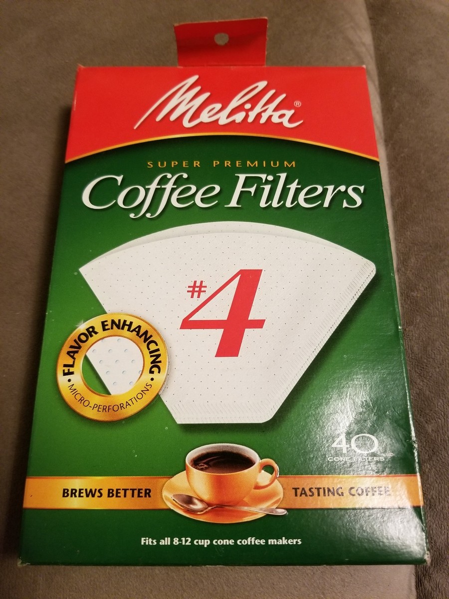 MELITTA #40 Cone Coffee Filters 40 Cone Filters Flavor Enhancing Chlorine  Free