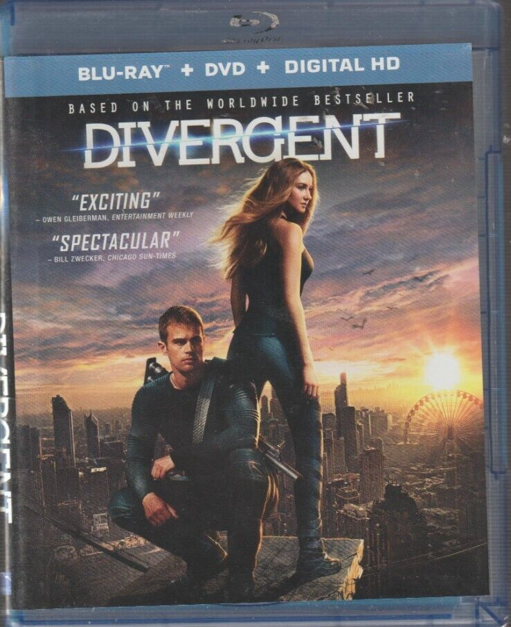 Divergent Blu-ray/DVD No Digital Shailene Woodley Theo James | eBay