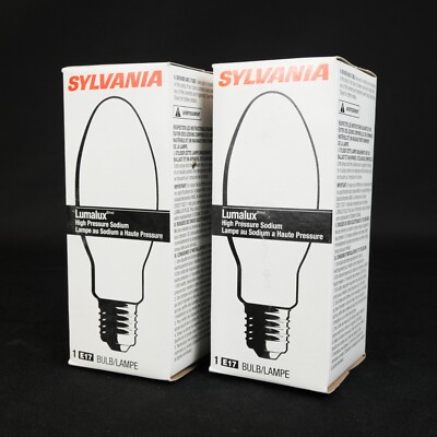 (2) Sylvania - 67504 Lumalux High Pressure Sodium E17 Bulbs LU70/MED Ballast S62