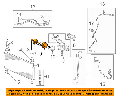 HONDA OEM 07-11 CR-V Compressor-Clutch 38900RZA014