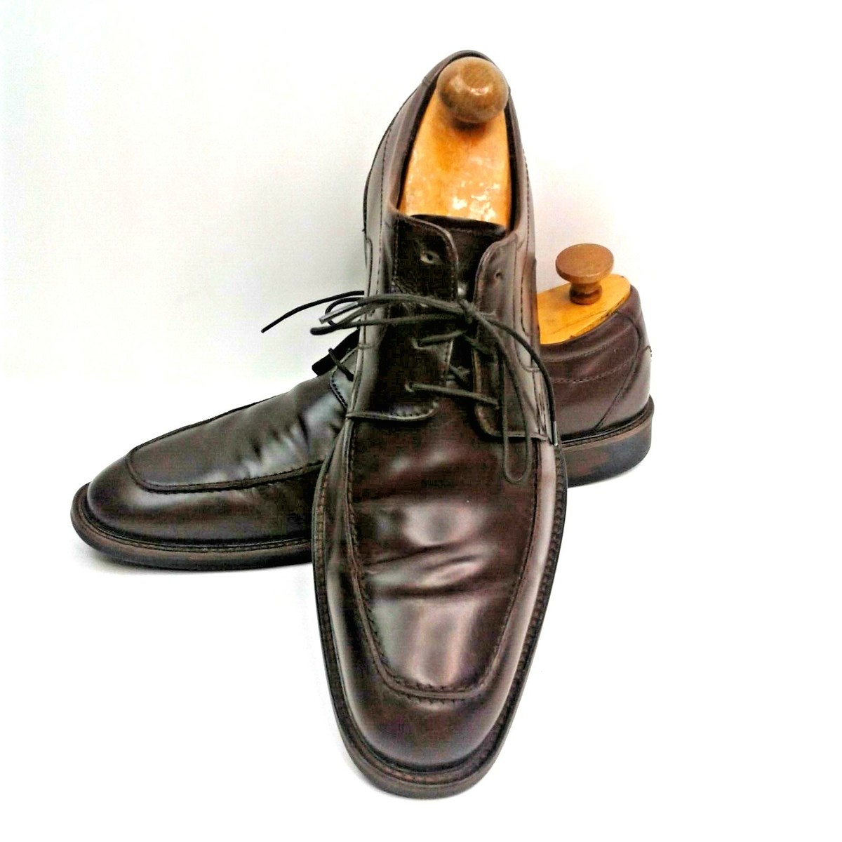 Johnston & Murphy Mens Brown Lace Up Dress/Office Shoes Size  display picture 3