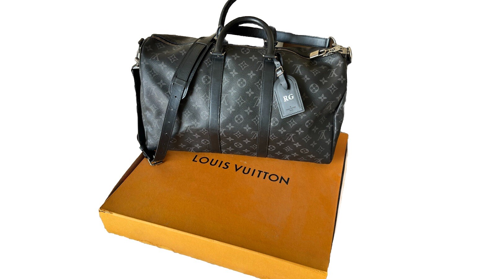 Auth Louis Vuitton M40569 Monogram Eclipse Keepal… - image 1