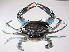 Blue Crab Metal Wall Art Sea Lifecdecor