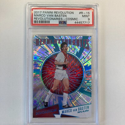 Panini Revolution 2017 Marco Van Basten AFC Ajax Cosmic PSA 9 002/100