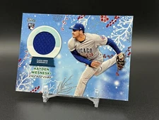 2023 Topps Holiday Mega HAYDEN WESNESKI Rookie Patch #RC-HW Chicago Cubs