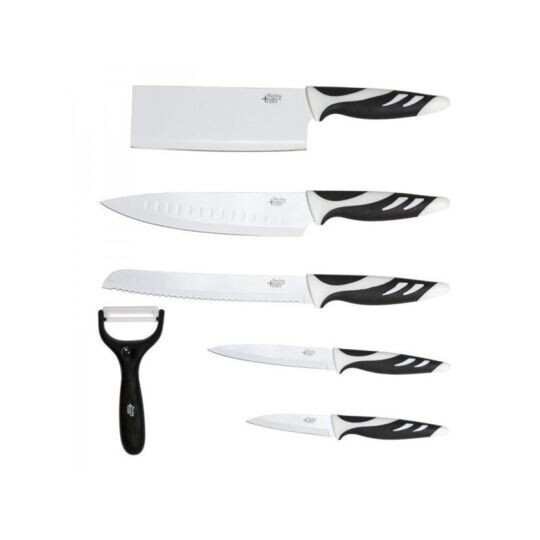 Set de couteaux de cuisine Cecotec blanc style suisse 6 pièces