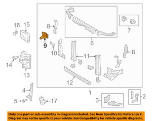 Toyota Oem 14 16 Tundra Radiador Soporte Del Nucleo Soporte Izquierda c0 Ebay