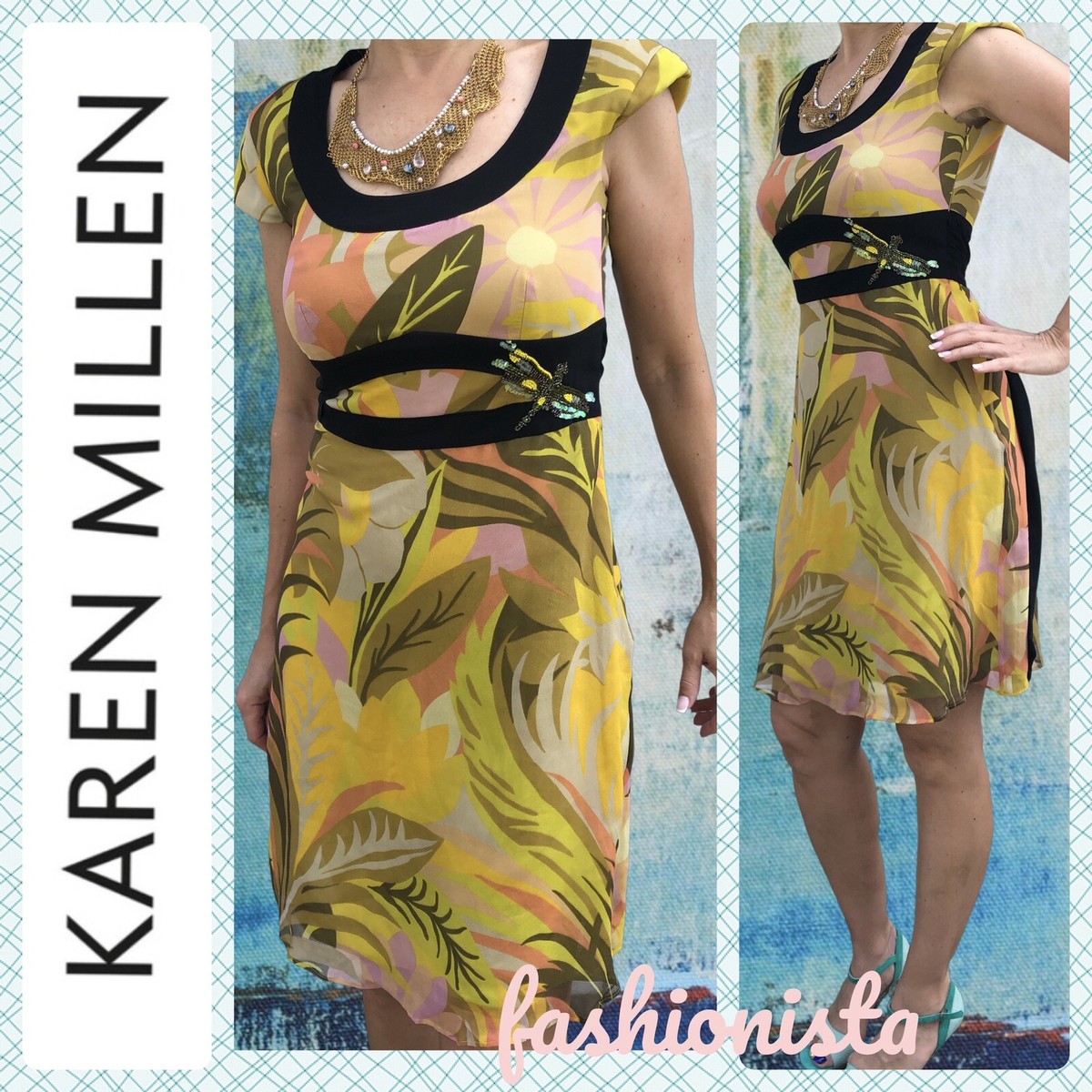 Karen Millen SILK EMPIRE WAIST VINTAGE DRESS SIZE S | eBay Karen Millen SILK EMPIRE WAIST VINTAGE DRESS SIZE S | eBay